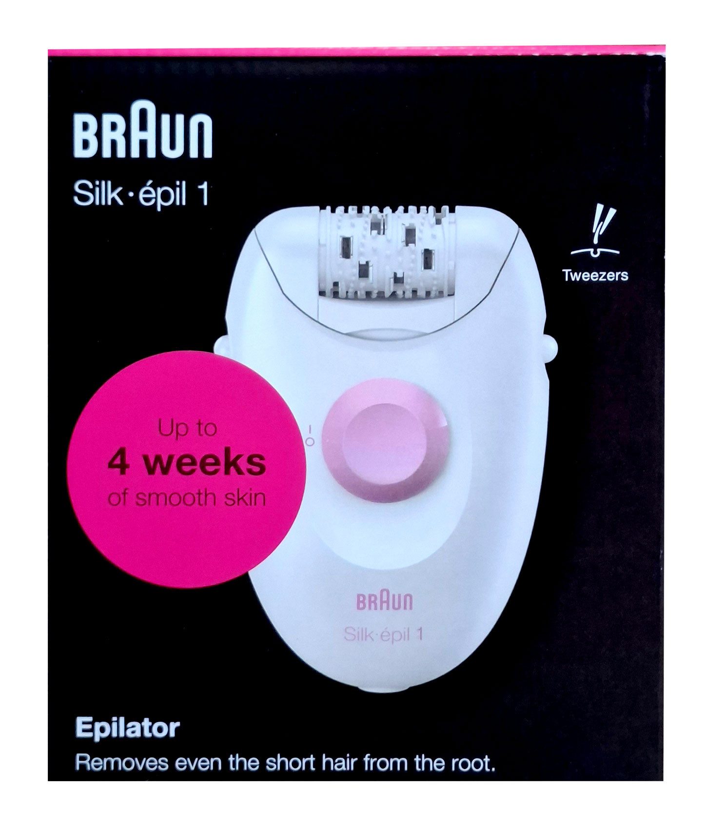 Braun Epilierer Braun 1-176 Silk-épil Serie 1 Netz-Epilierer Kabelgebunden weiß/lila