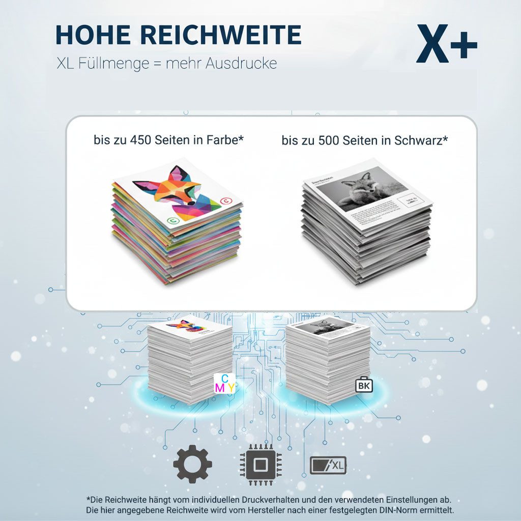 Druckerparadies 20er PlusPack Druckerpatronen 16 16XL kompatibel mit Epson WF-2110 Tintenpatrone (20-tlg)