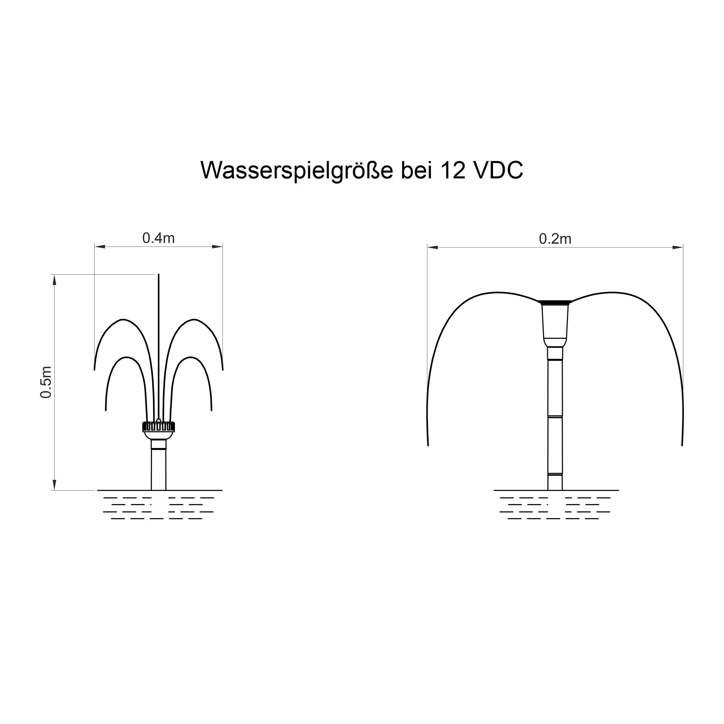 esotec Solarpumpe 5/470 Teichpumpen-System WaterSplash, 470l/h, Solarmodul 5Wp 101012 (Komplettset)