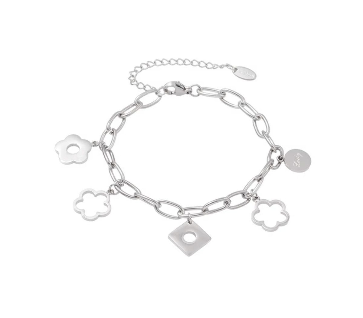 Lale Collection® Charm-Armband Gold Kleeblatt Schmuck günstig online kaufen