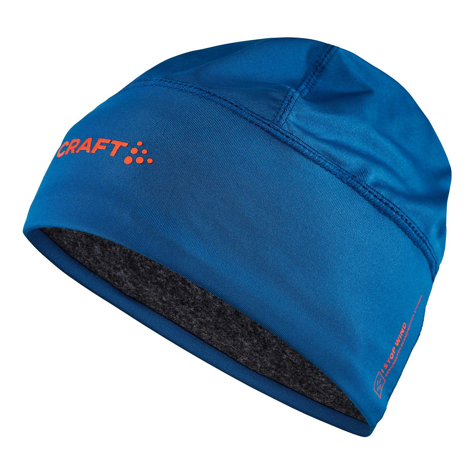 Craft Skimütze Windblock Fleece Hat mit aufgedrucktem Marken-Logo und -schriftzug