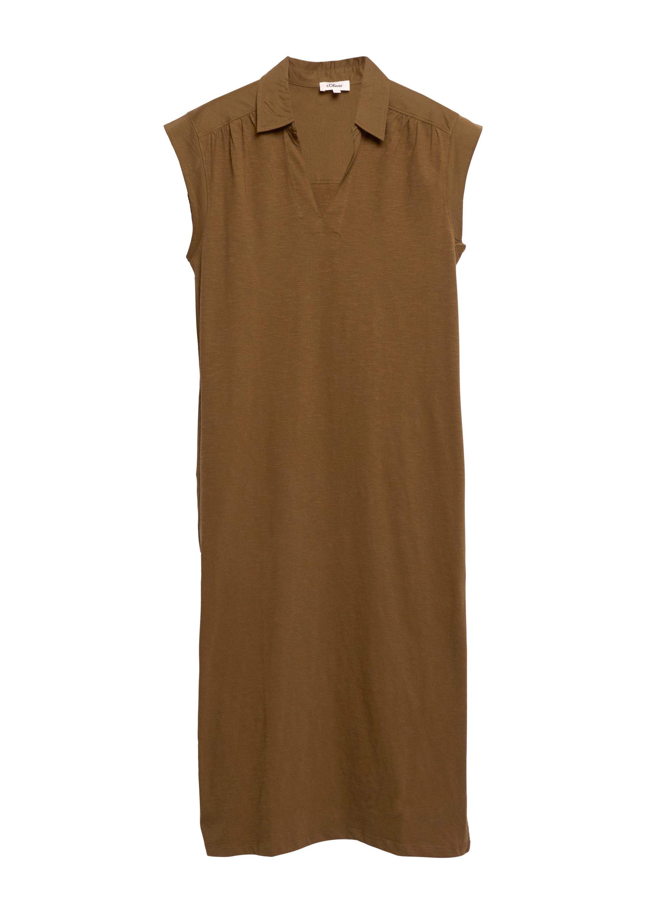 s.Oliver Midikleid Kleid Midikleid im Fabricmix
