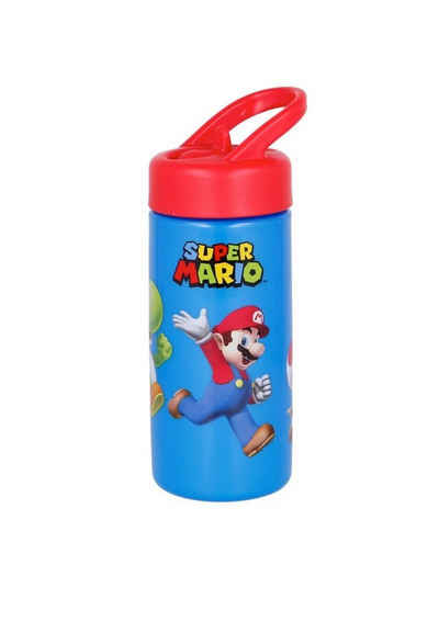 Super Mario Trinkflasche Kunststoff Trinkflasche / Sportflasche mit Henkel Mario Luigi