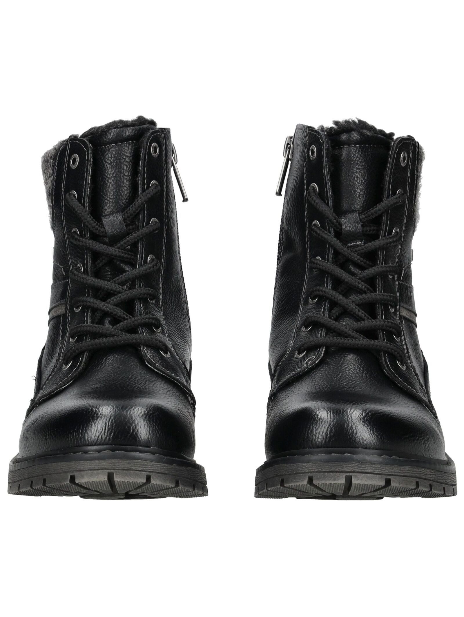 Mustang Shoes Mustang Shoes Stiefelette Lederimitat/Textil Schnürstiefelette – Bild 3 von 5