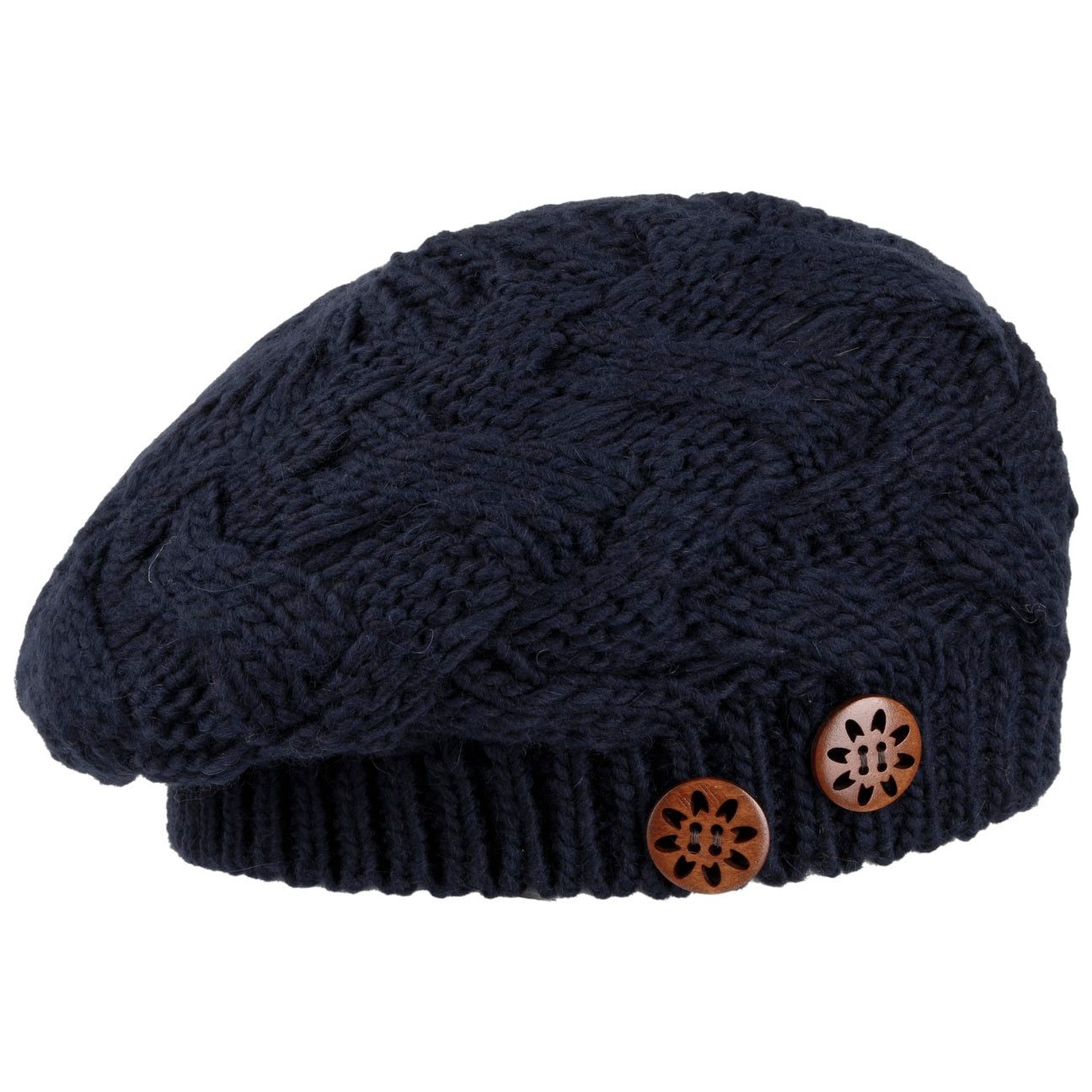 Lierys Baskenmütze (1-St) Strickbaske, Made in Germany