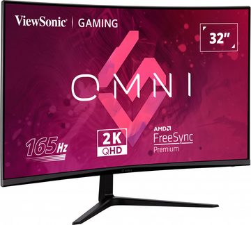 Viewsonic VS19257(VX3218C-2K) Curved-Gaming-Monitor (80 cm/32 ", 2560 x 1440 px, QHD, 1 ms Reaktionszeit, 165 Hz, VA LCD, 1500R Curved)