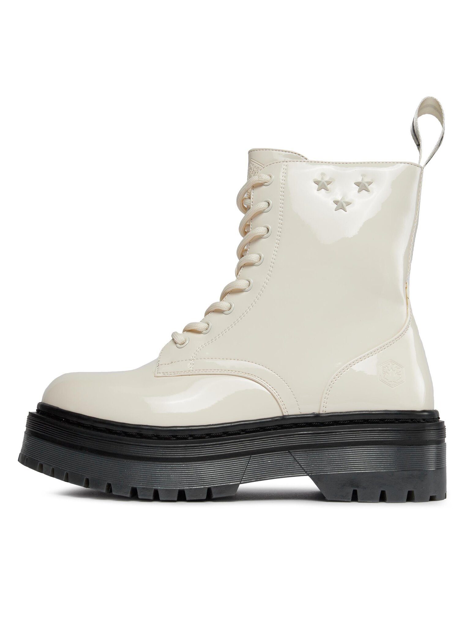 LUMBERJACK Schnürstiefeletten ELYSE SWC1501-003-S04 Milk CA009 Schnürstiefel