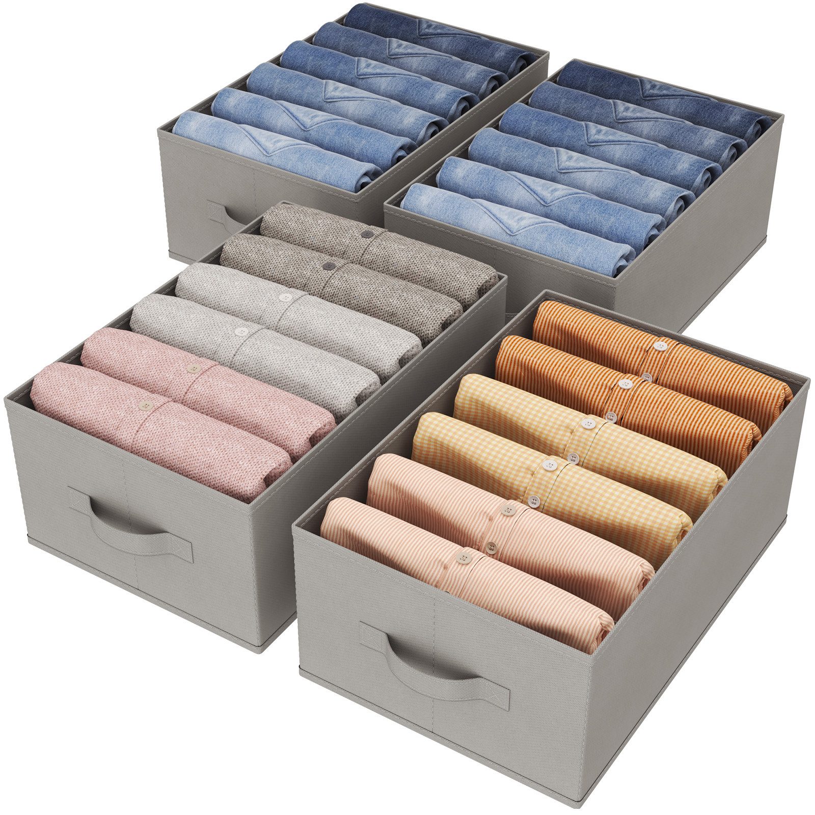 Lifewit Aufbewahrungsdose Schrank Kleidung Aufbewahrungsbox,mit Trennplatte günstig online kaufen