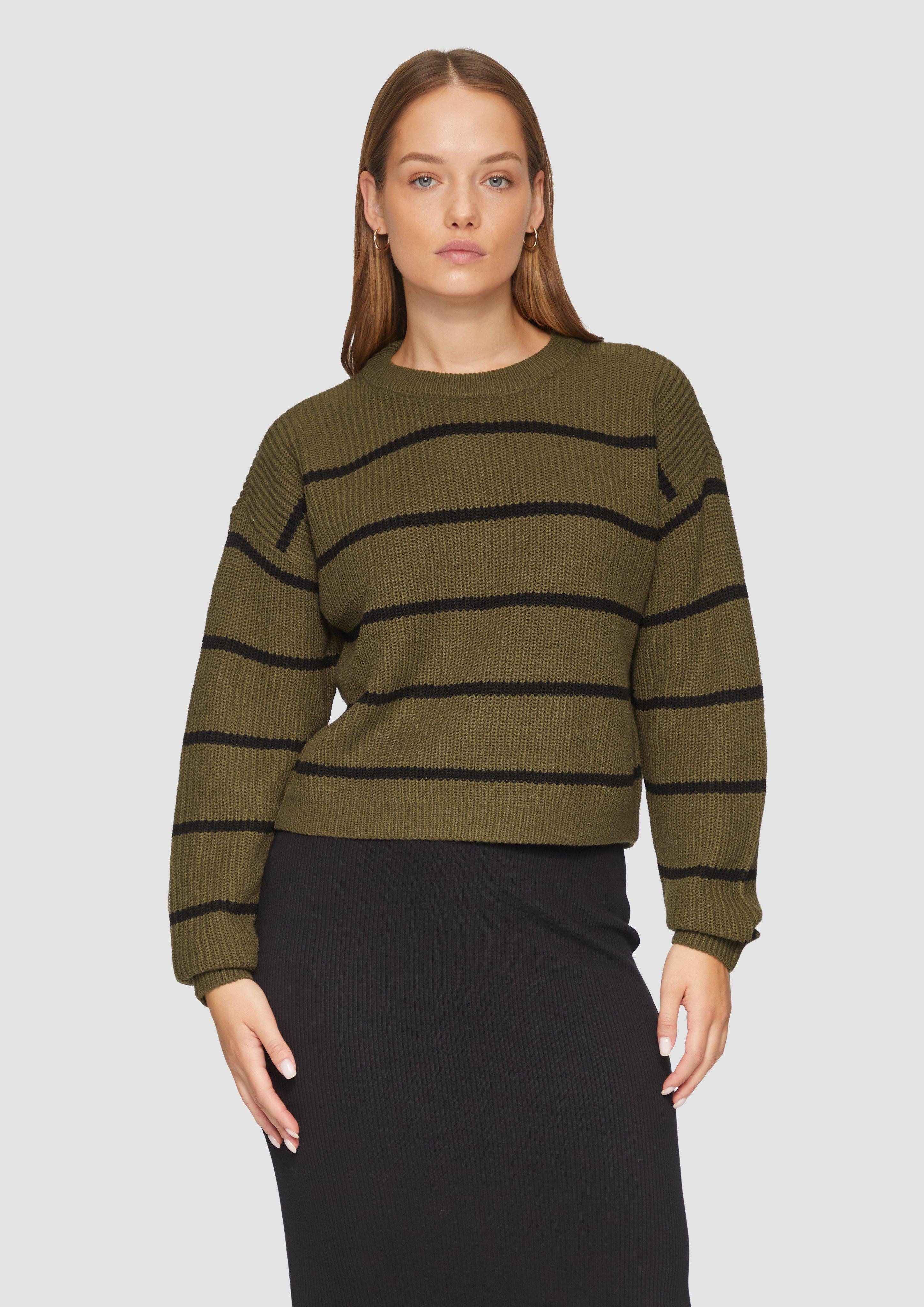 QS Strickpullover Strickpullover mit Ringeln günstig online kaufen