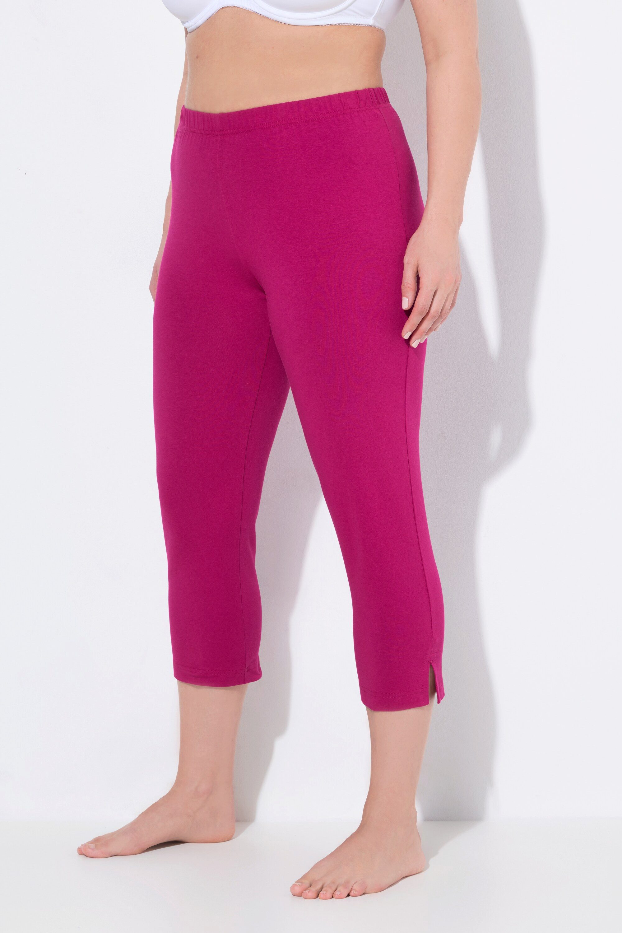 Ulla Popken Funktionshose Caprihose 7/8-Länge Elastikbund günstig online kaufen