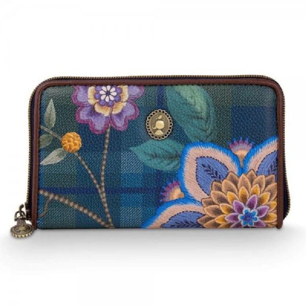 PiP Studio Handtasche Geldbörse Portemonnaie Willow Wallet Flores Felices Dark Blue