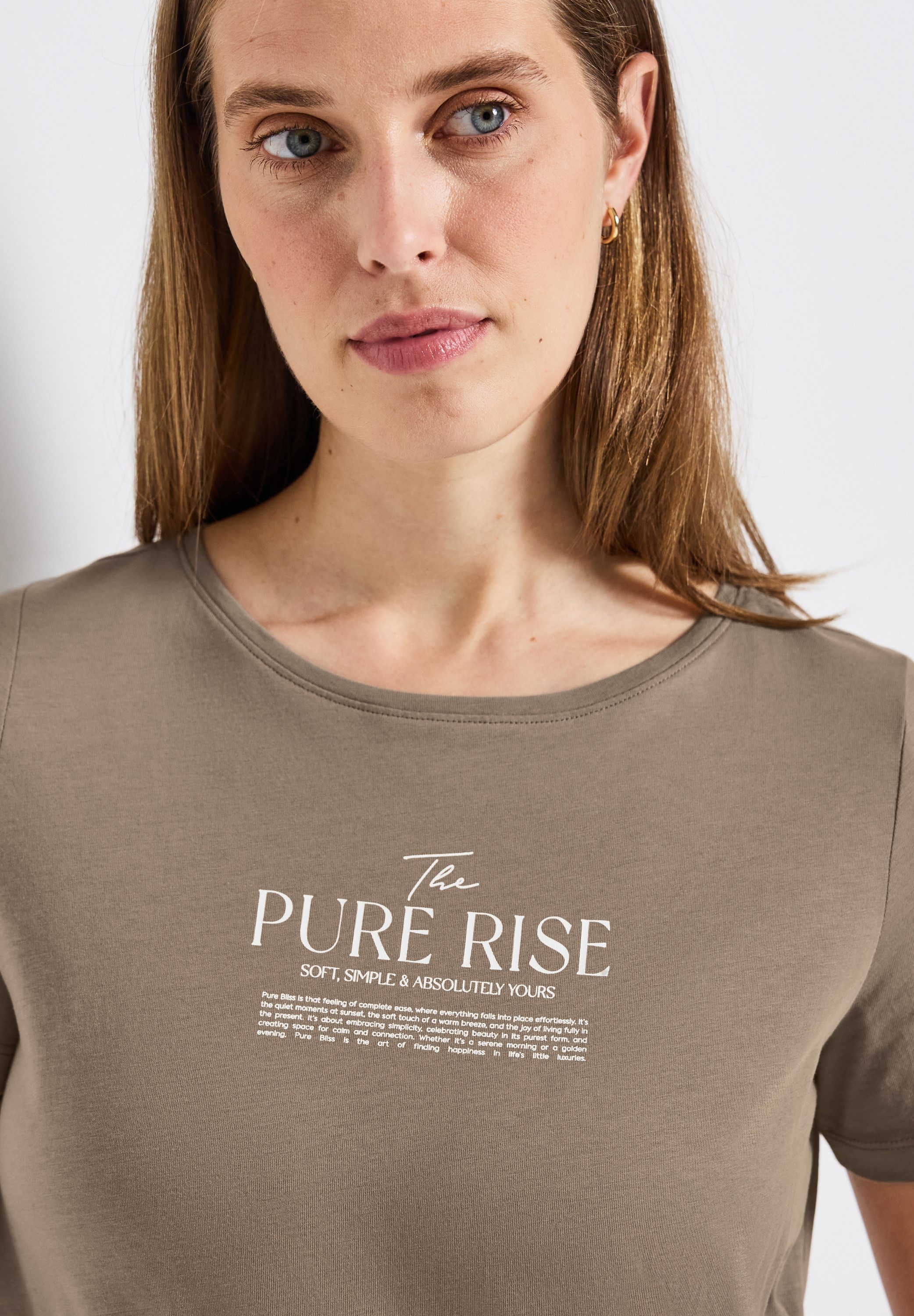 STREET ONE T-Shirt mit Wording Artwork günstig online kaufen