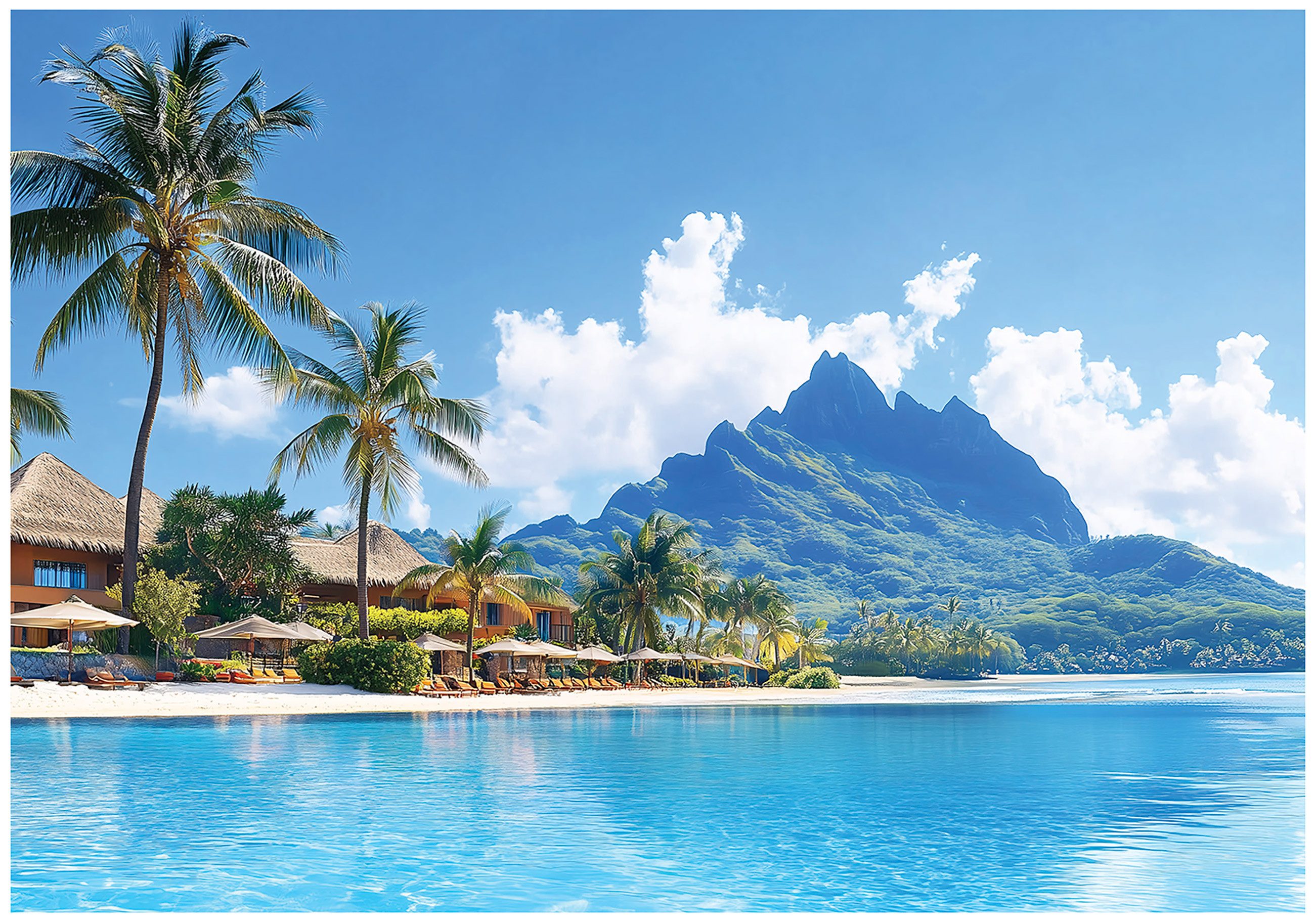 Fototapete Strand Palmen Ozean Vlies Tapete Wohnzimmer Schlafzimmer Wandtapete