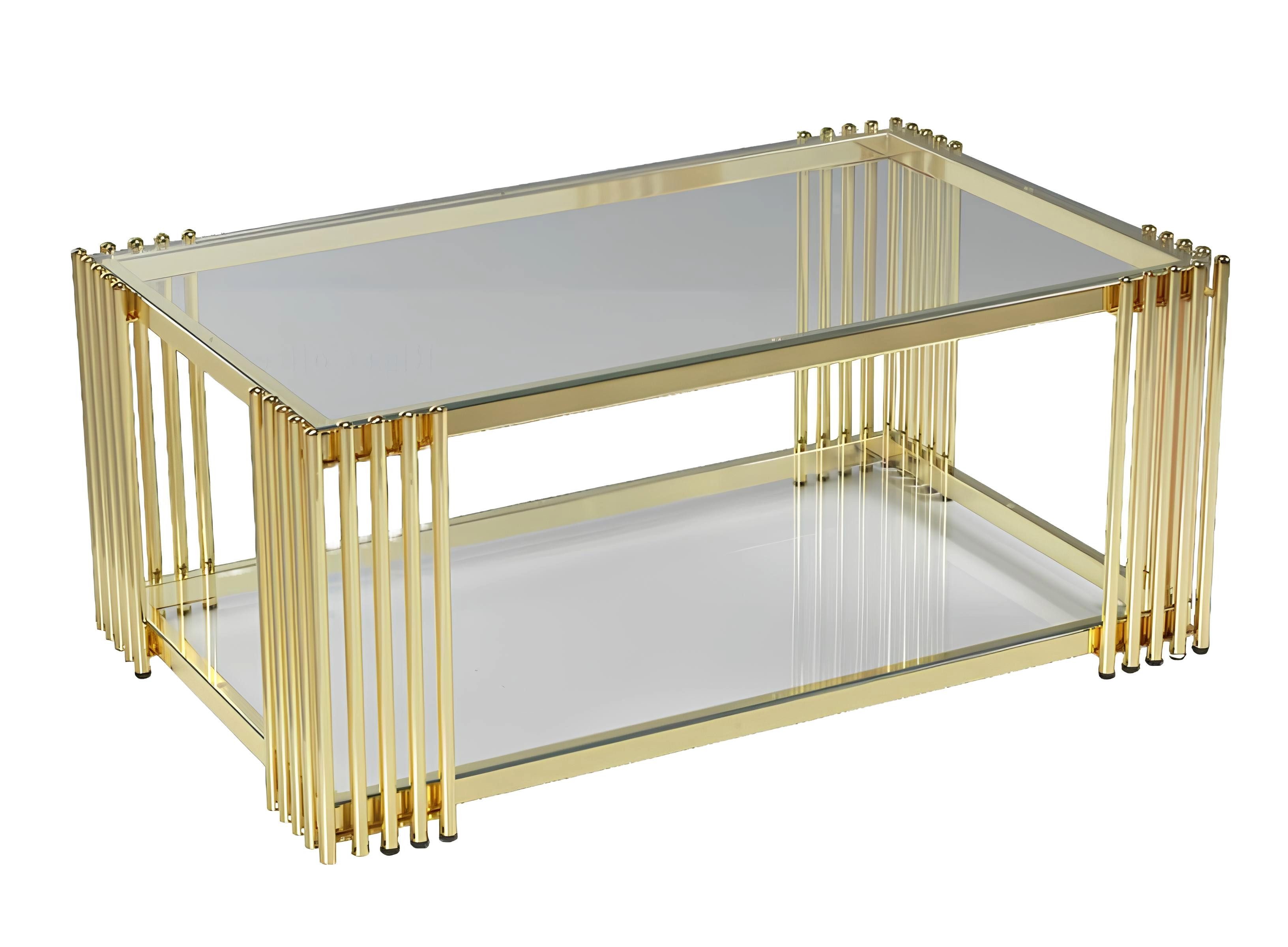 Xlmoebel Couchtisch Luxus-Couchtisch aus Metall in elegantem Design (Couchtisch), Hergestellt in Europa