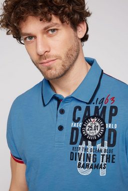 CAMP DAVID Poloshirt mit Kontrastnähten