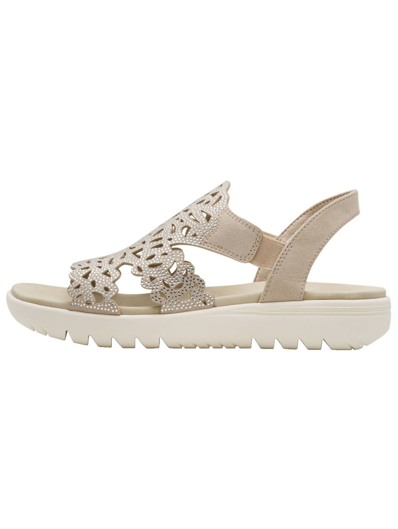MARCO TOZZI Sandalen Textil . Schaftsandalette