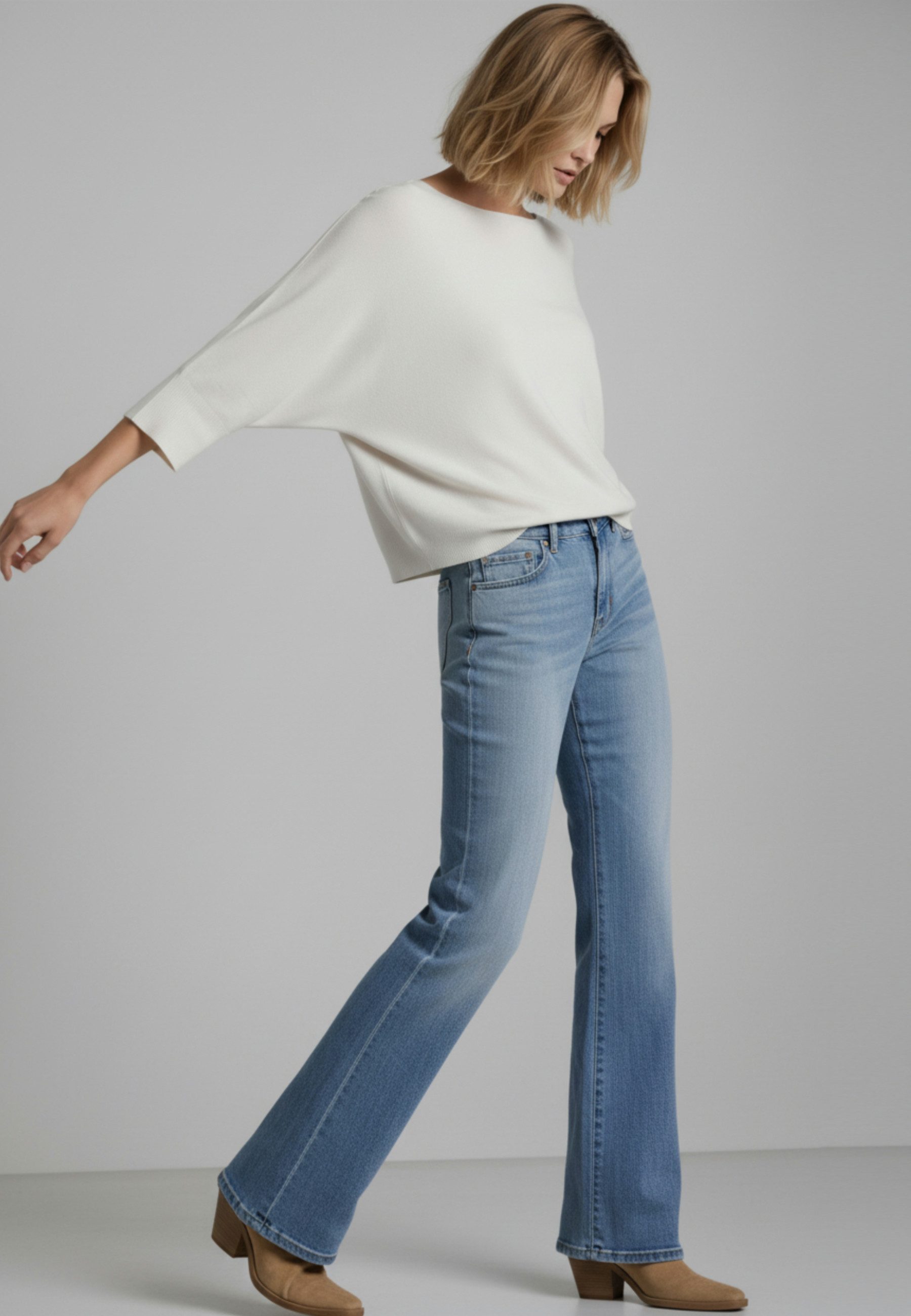 Andijamo-Fashion Strickpullover SOFT FLOW Weiter Strickpullover mit fließen günstig online kaufen
