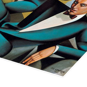 Posterlounge Poster Tamara de Lempicka, Portrait des Marquis d'Afflitto, Flur Vintage Malerei