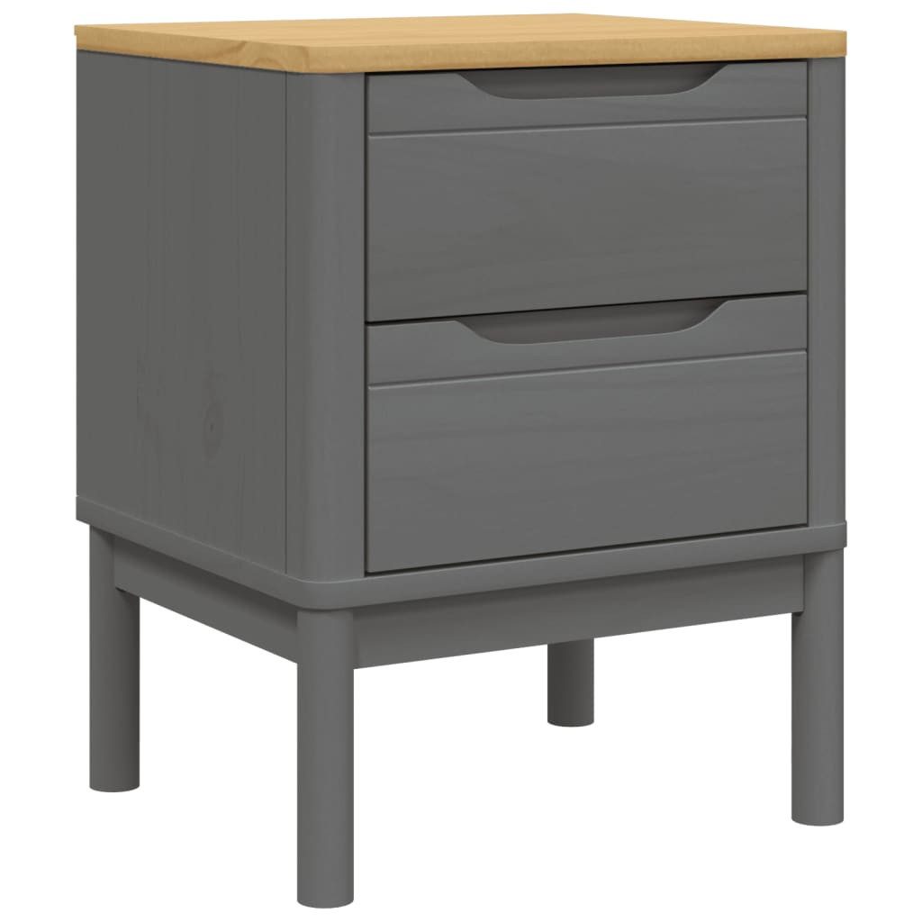 vidaXL Nachttisch Nachttisch Grau 45x39x57 cm günstig online kaufen