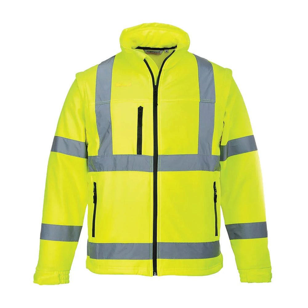 Softshelljacke Portwest Warnschutz-Softshell-Jacke 3L S428