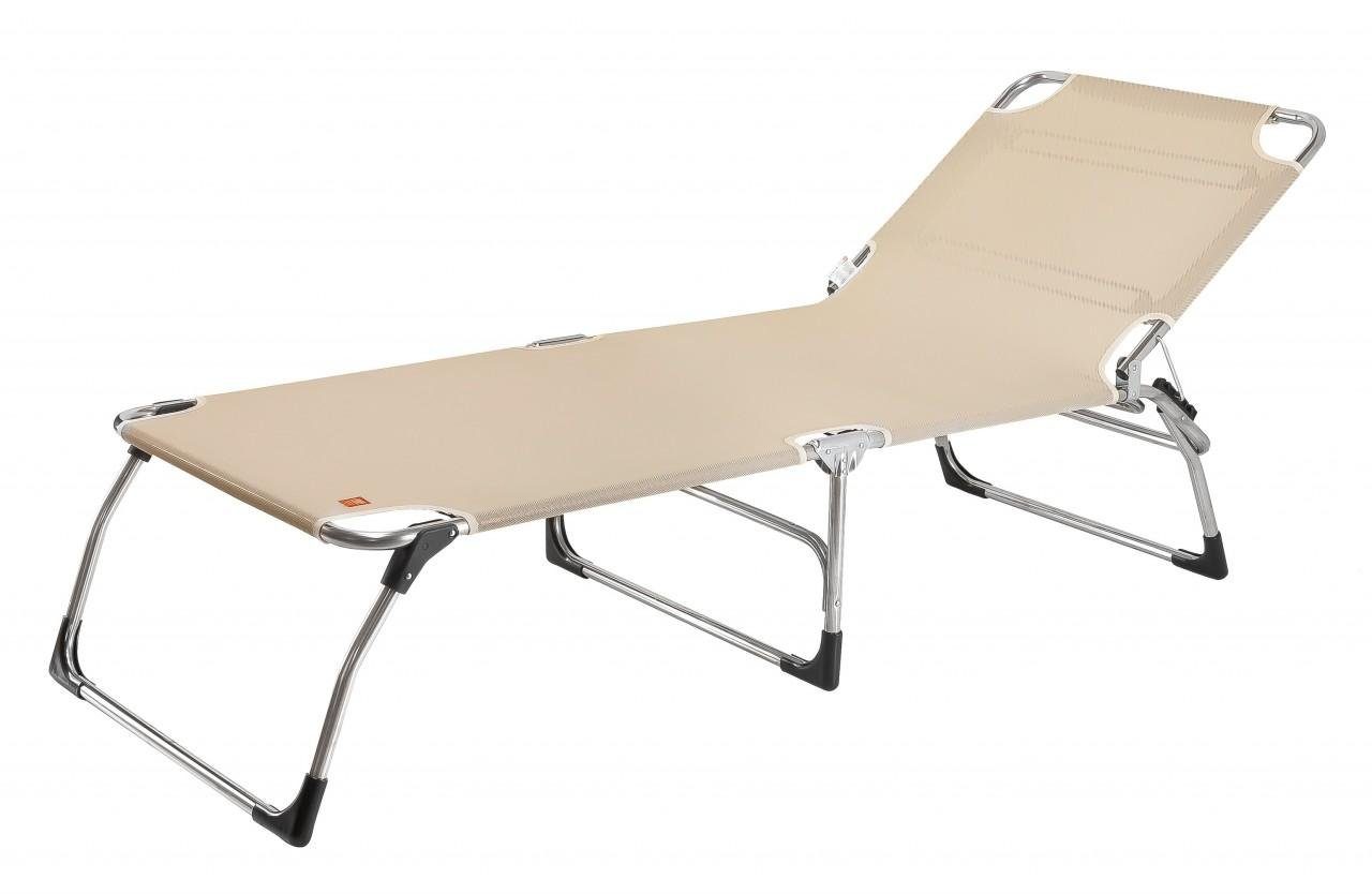 Fiam Gartenliege AMIGO BIG Taupe Sonnenliege Aluminium Dreibeinliege FIAM