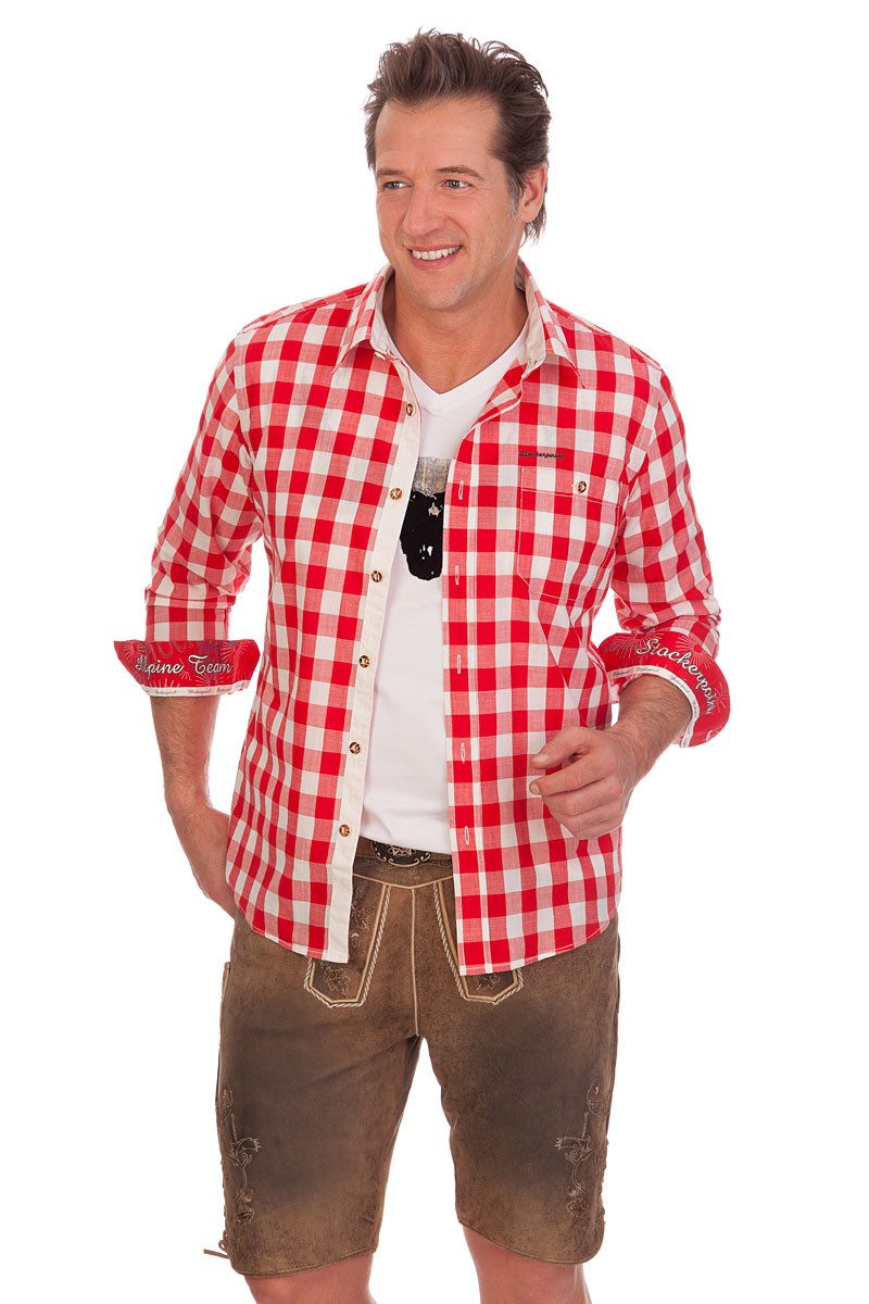 Stockerpoint Trachtenhemd Trachtenhemd - DEAN - rot