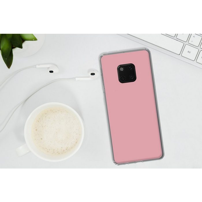 MuchoWow Handyhülle Rosa - Farben - Innenraum - Einfarbig - Farbe Handyhülle Huawei Mate 20 Pro Handy Case Silikon Bumper Case OR12133
