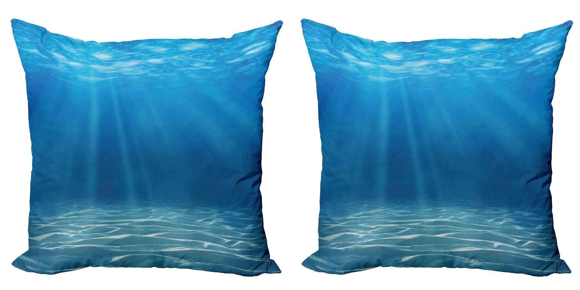Kissenbezüge Modern Accent Doppelseitiger Digitaldruck, Abakuhaus (2 Stück), Ozean Unterwasser-Wildnis