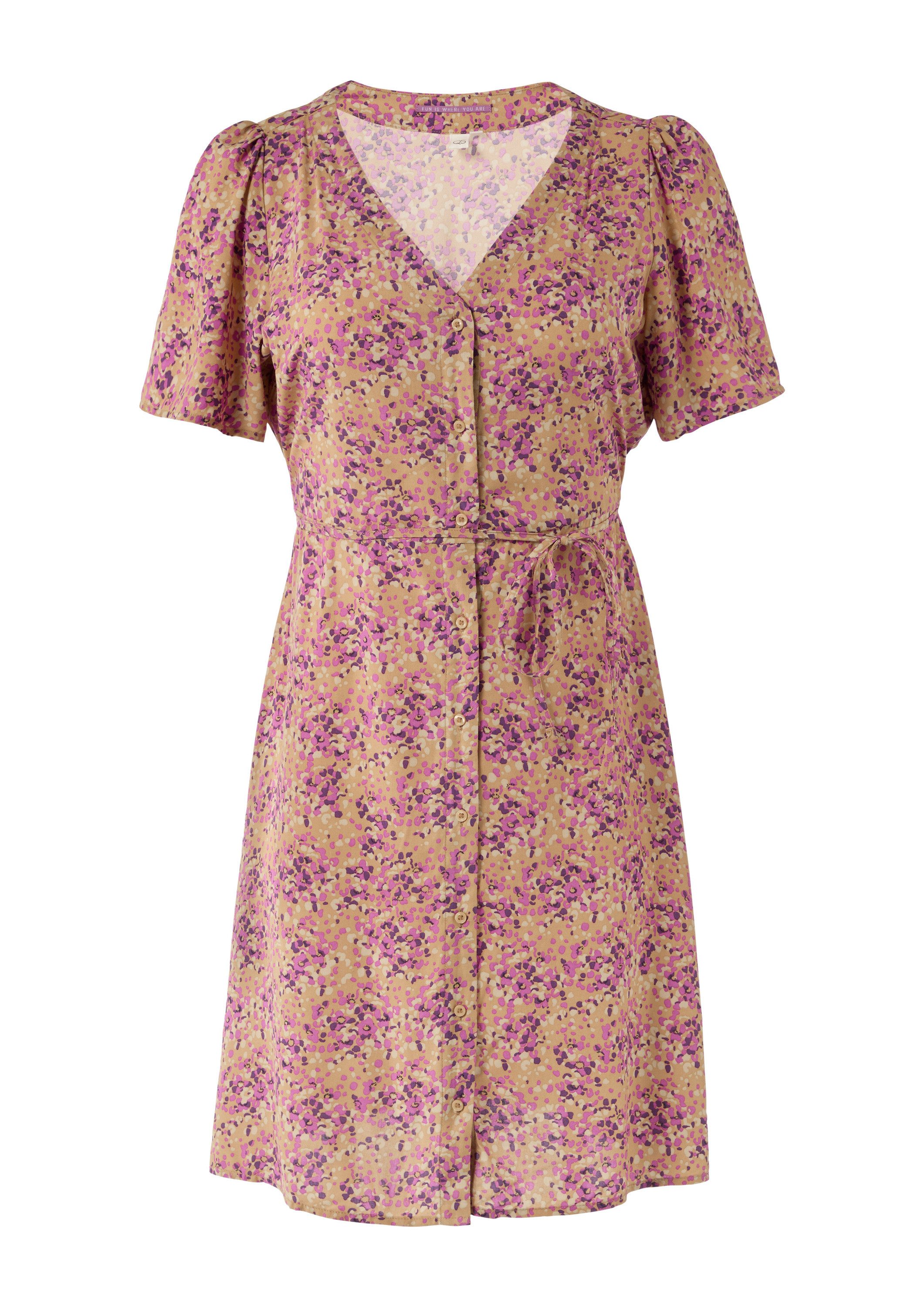 QS Minikleid Kleid Luftiges Viskosekleid mit günstig online kaufen