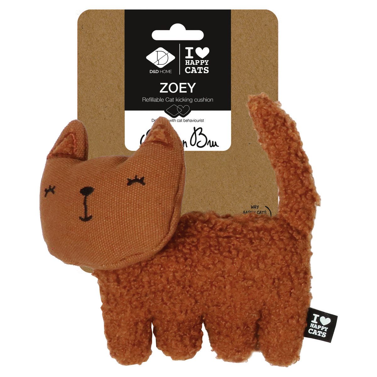 D&D Tierkuscheltier Katzenspielzeug I Love Happy günstig online kaufen