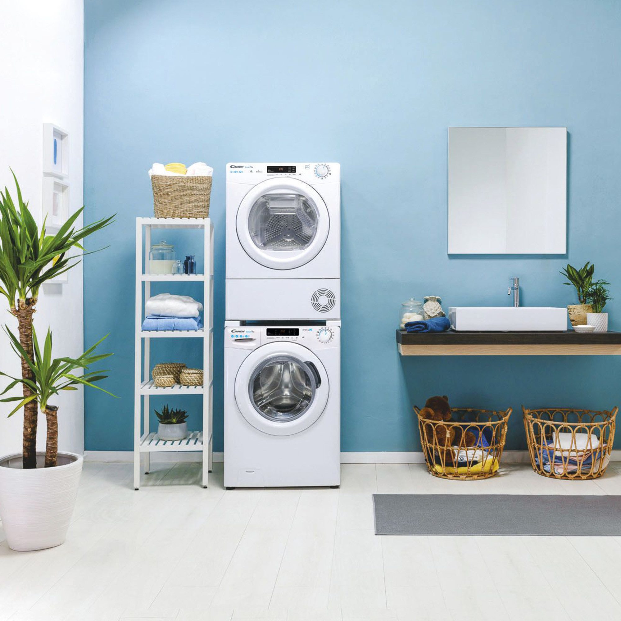 Candy Kondenstrockner CSOE C10DG-S, Wi-Fi + Bluetooth, Mengenautomatik, Startzeitvorwahl