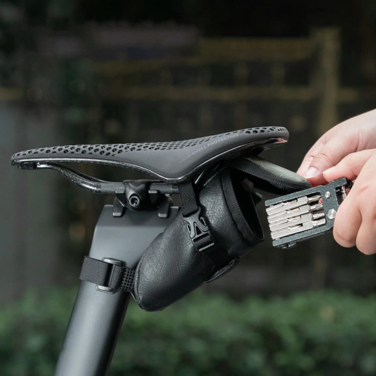 ROCKBROS Satteltasche DB006, Ultraleichte Satteltasche mit kompakter Bauform