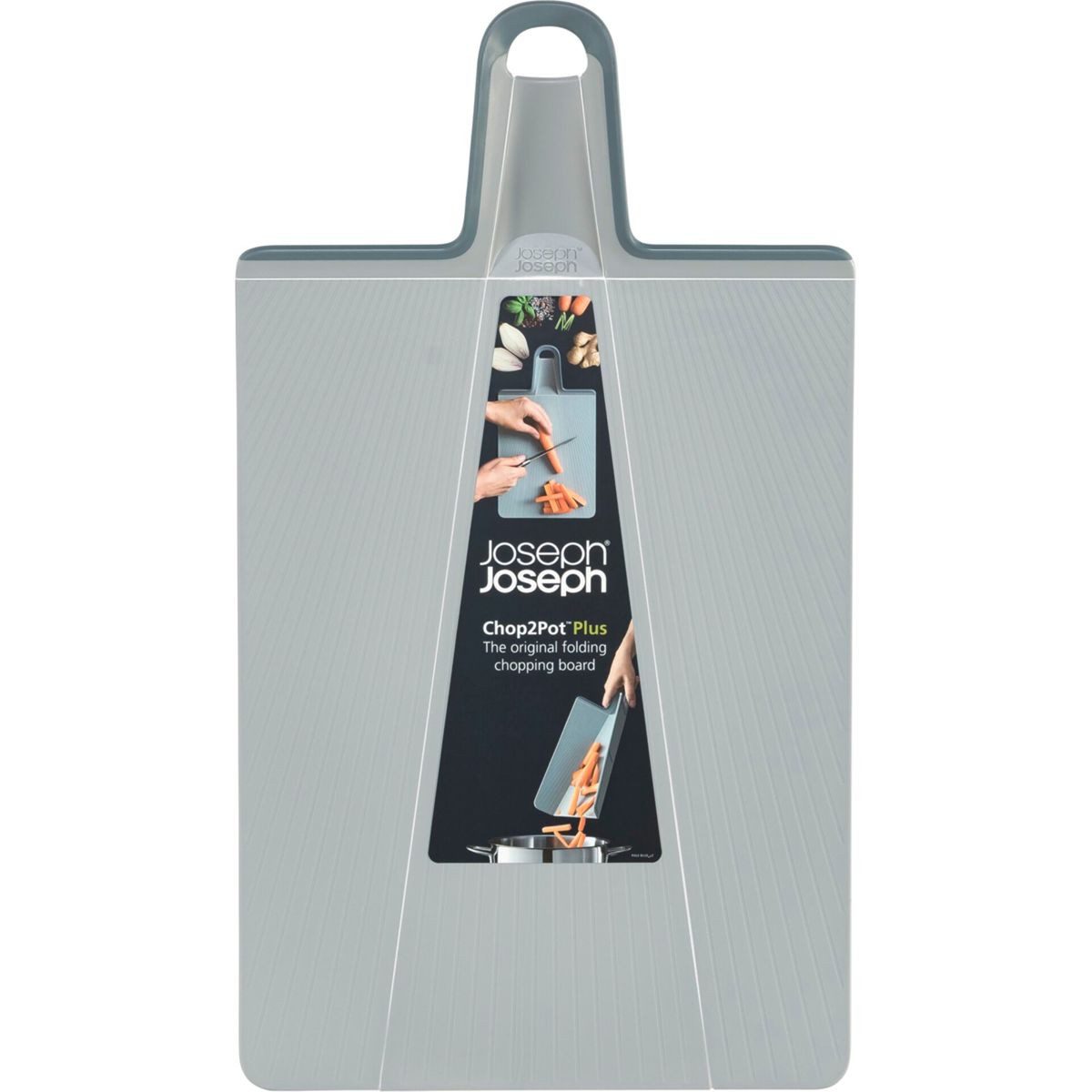 Joseph Joseph Schneidebrett Chop2Pot Plus Faltbares Schneidebrett, Kunststoff