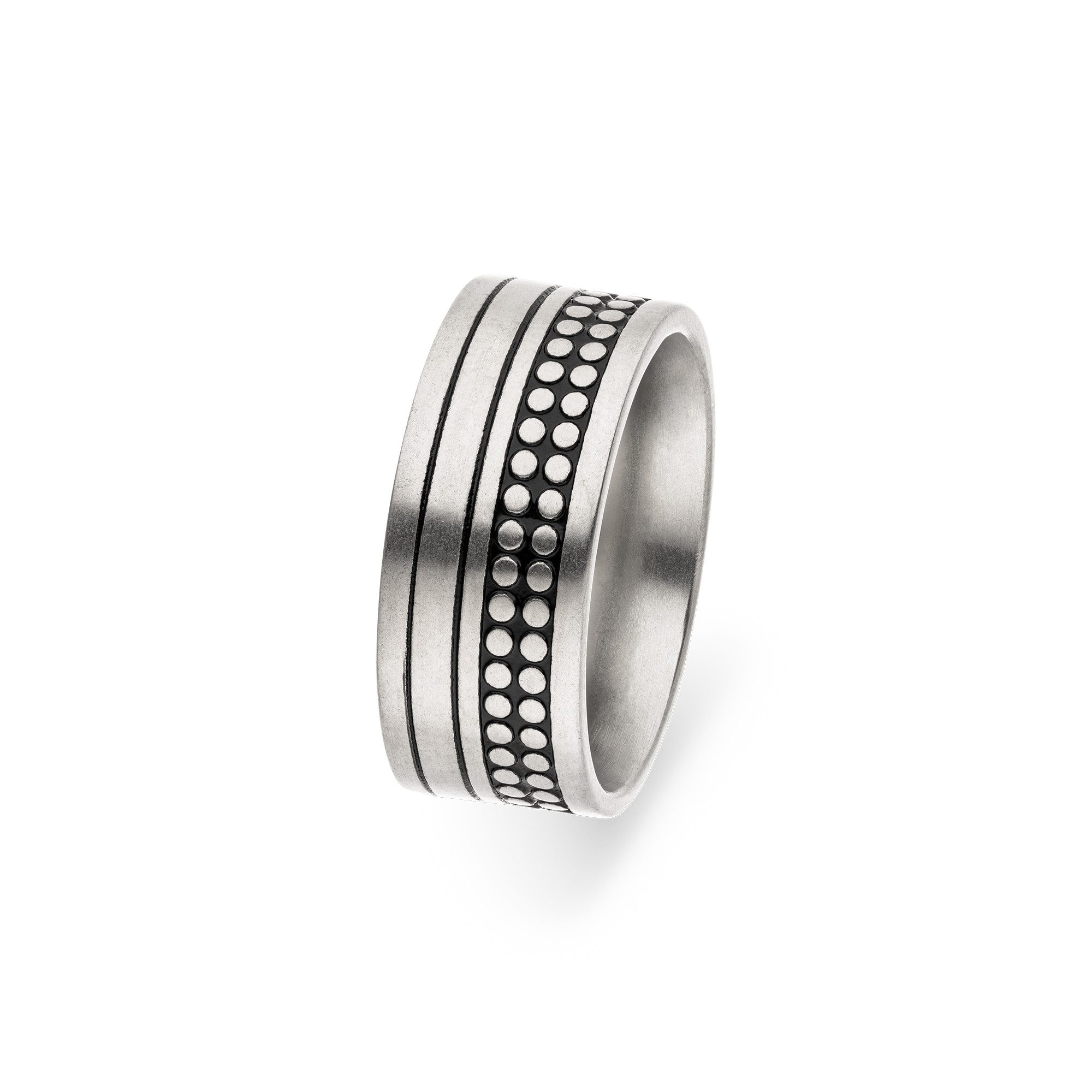 Fingerring Mit strukturiertem Design