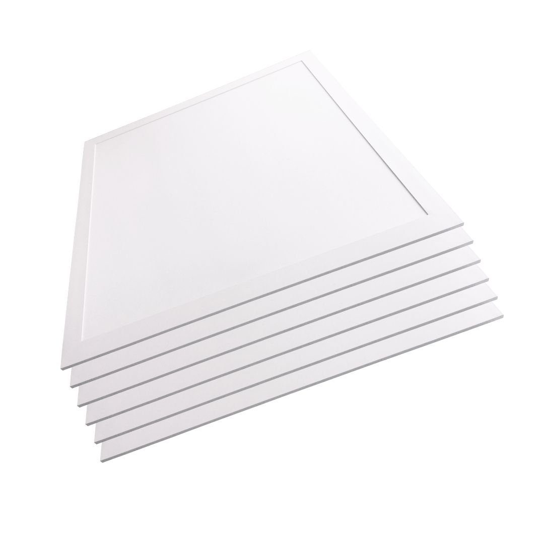 LED Panel 6x LED-Panel, 62x62 cm, 36W, 3600lm, inkl. Netzteilen