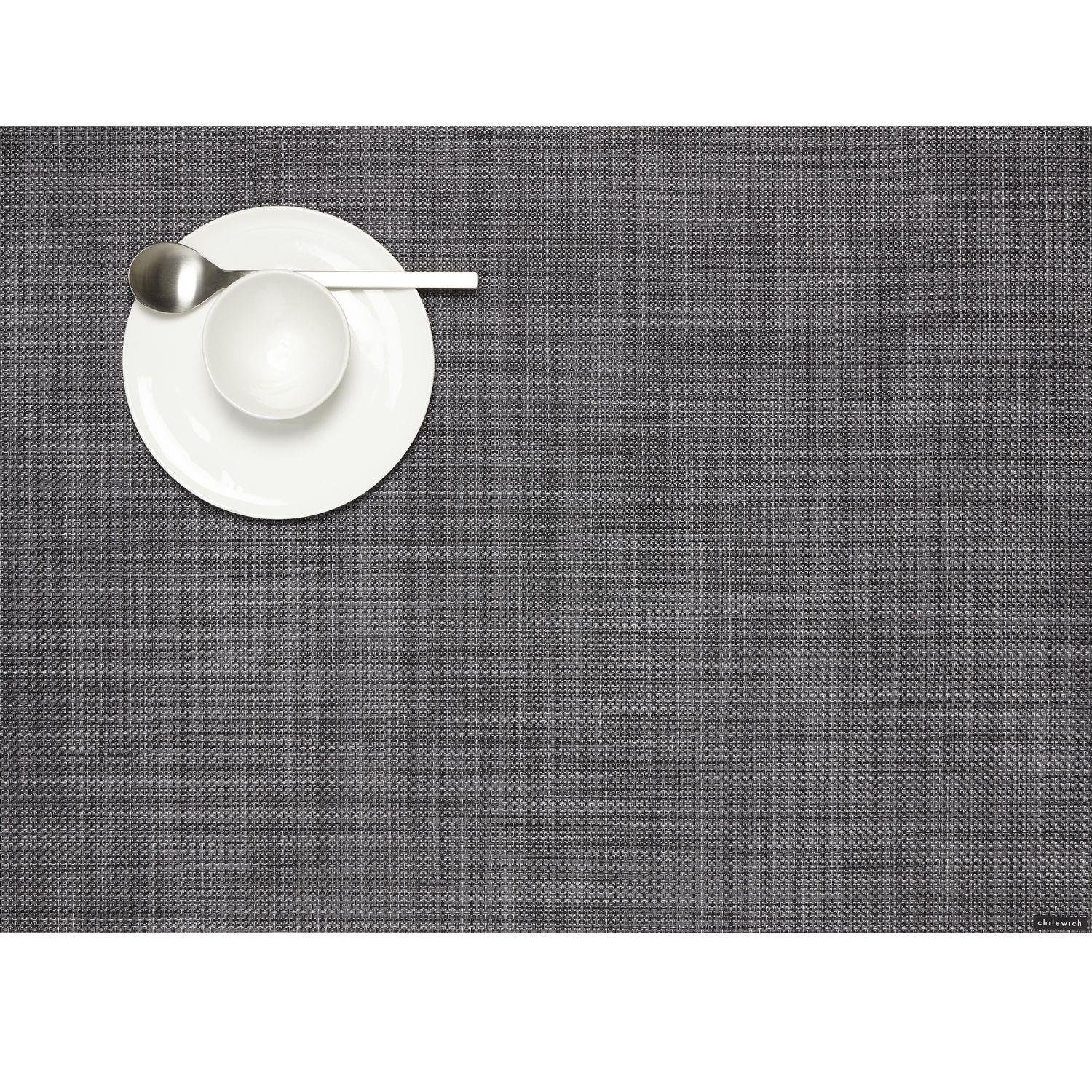 Chilewich Platzset Mini Basketweave Rectangle Cool Grey, (1-St)