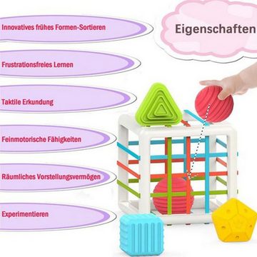 Kind Ja Lernspielzeug Farbformklassifizierung,Texturball,Früherziehung,sensorische Spielzeug