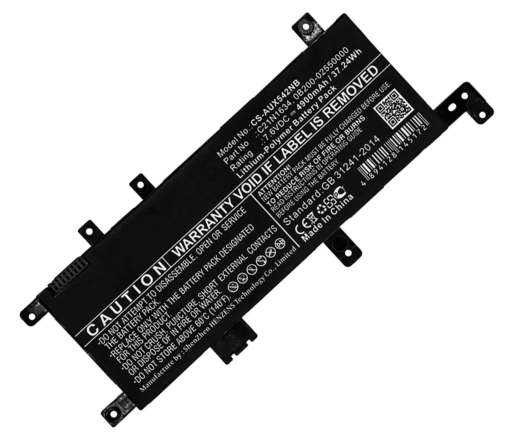 AGI Akku kompatibel mit Asus R542UQ-DM016T Akku Akku