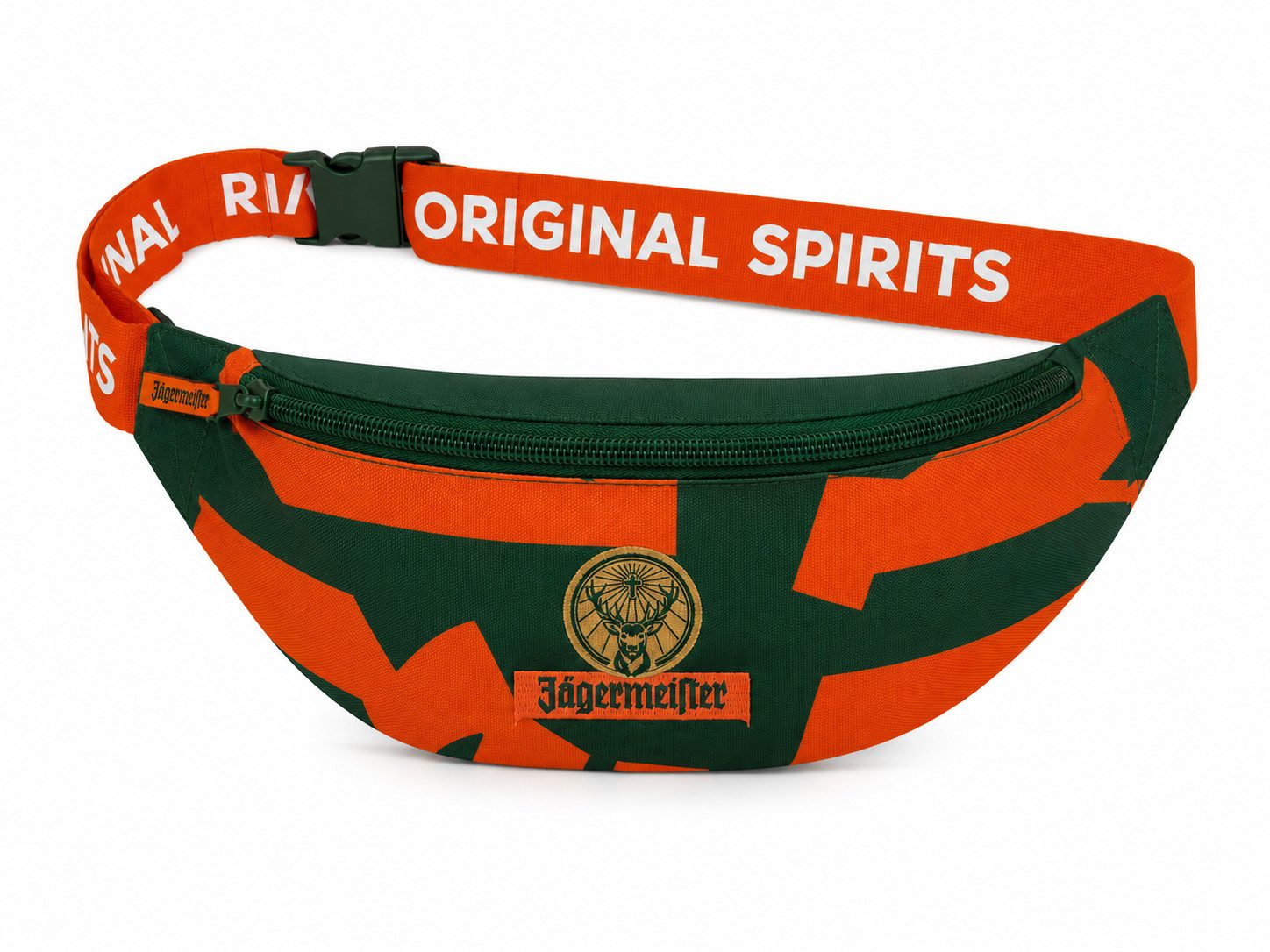 Jägermeister Umhängetasche Jägermeister Bauchtasche Umhängetasche Festival Bag - Orange Grün