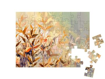 puzzleYOU Puzzle Ölgemälde: Die Natur des Herbstes, 48 Puzzleteile, puzzleYOU-Kollektionen Kunstwerke