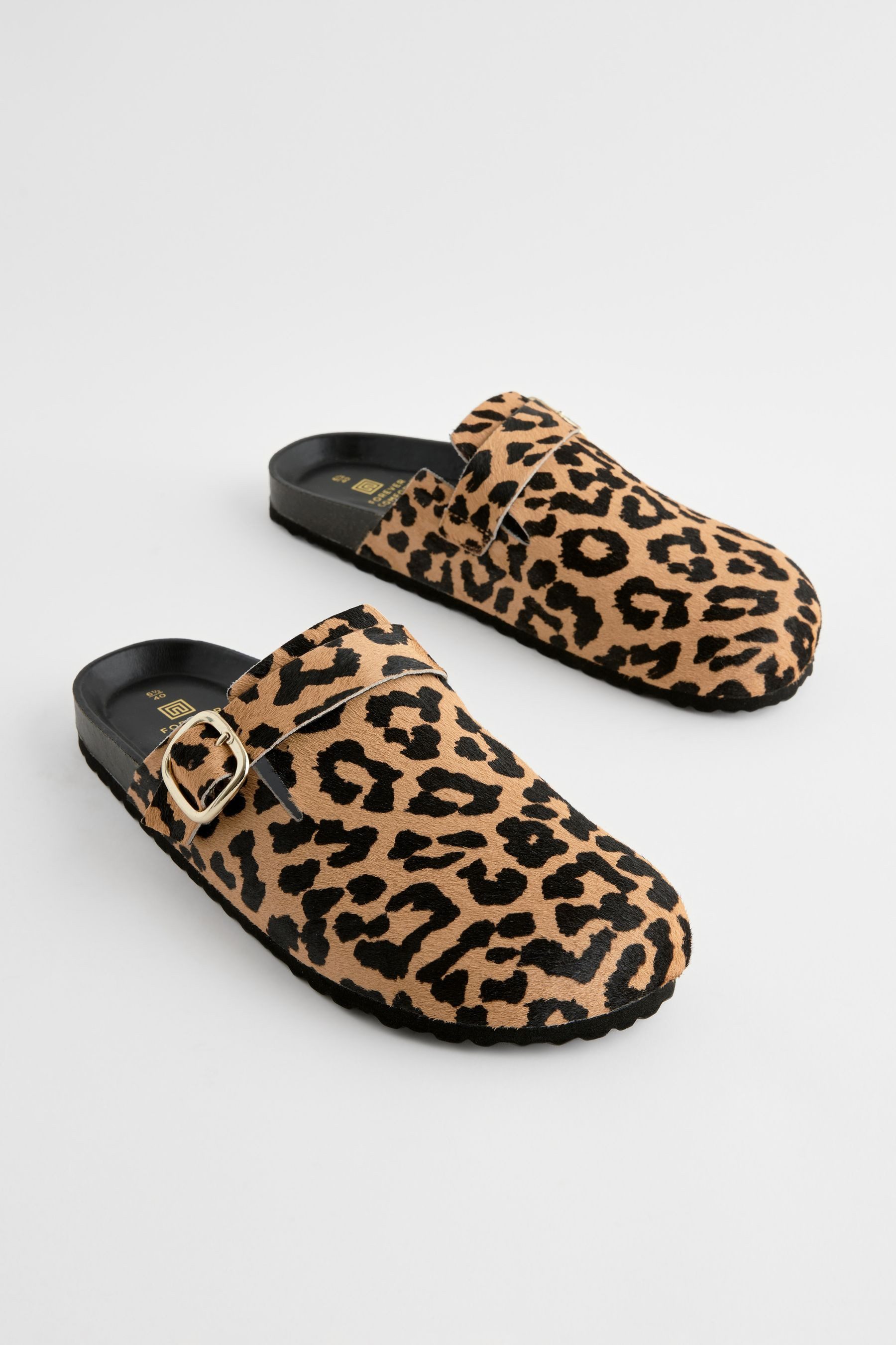 Next Forever Comfort® Leder-Clogs mit Fußbett günstig online kaufen