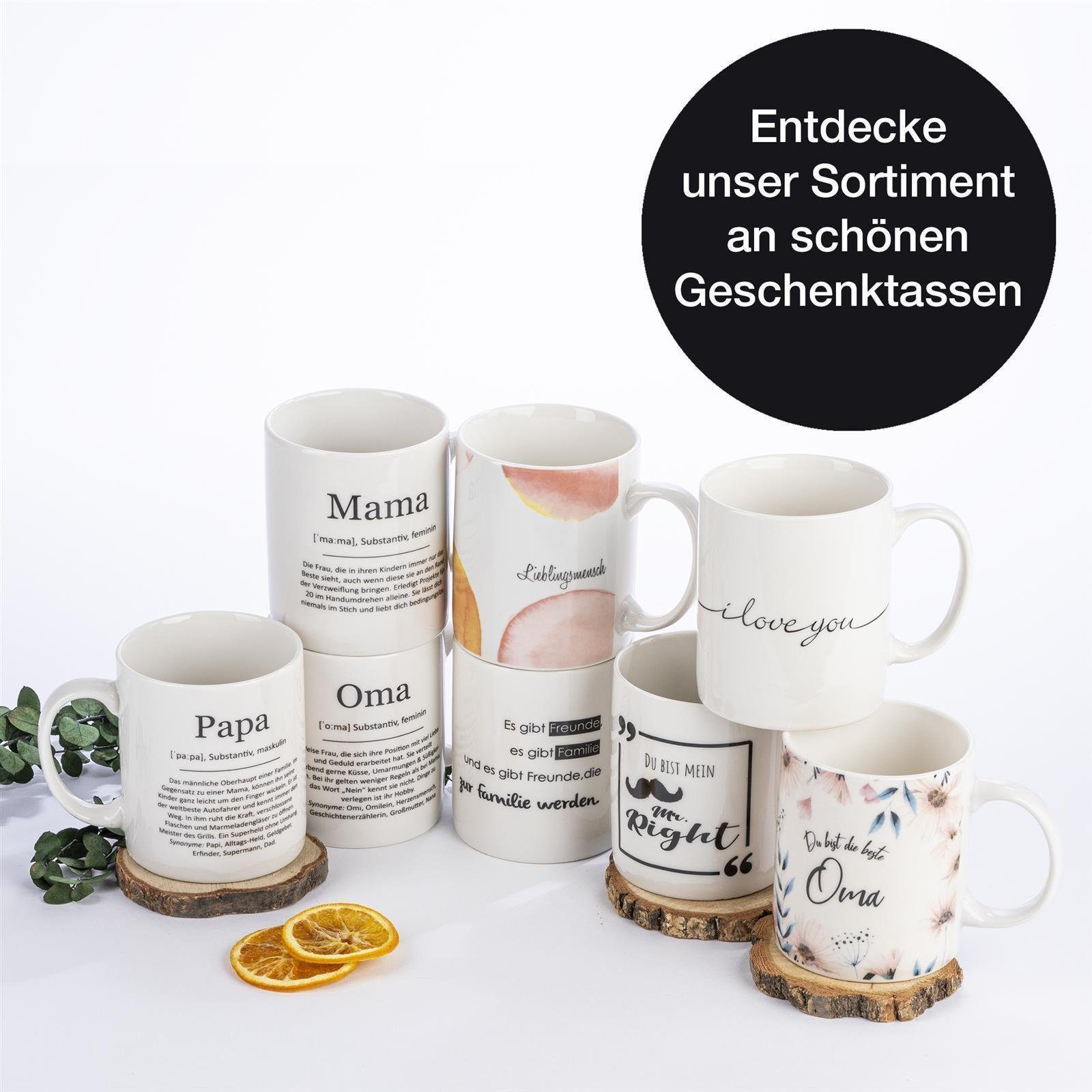 ILP Tasse Kaffeebecher Spruch Oma mit