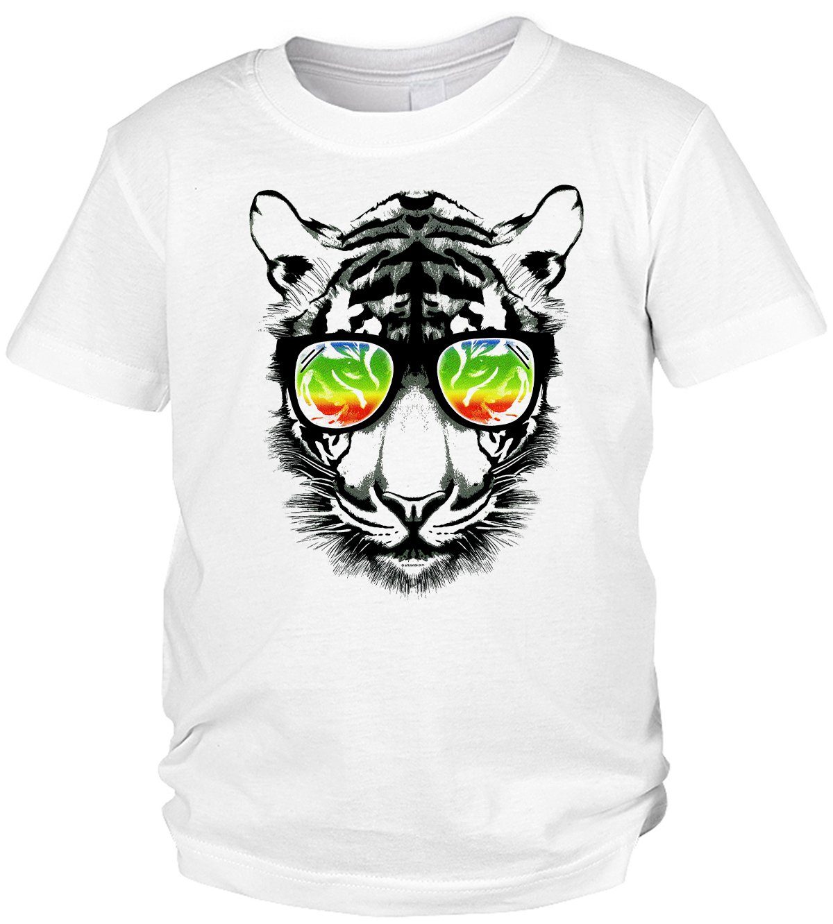 Print-Shirt Tiger Motiv Kindershirt