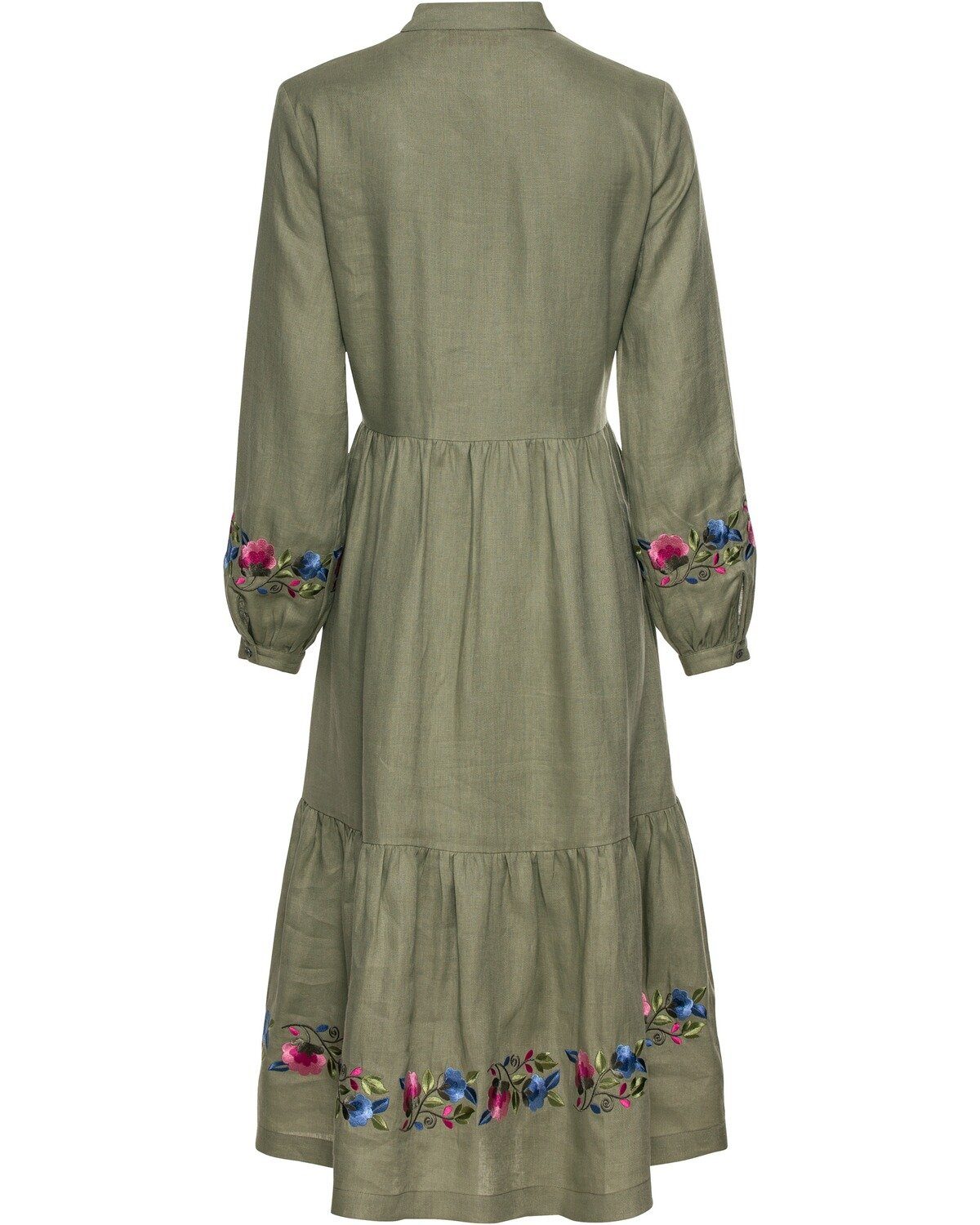 Reitmayer Blusenkleid Leinenkleid mit Blumenstickerei günstig online kaufen