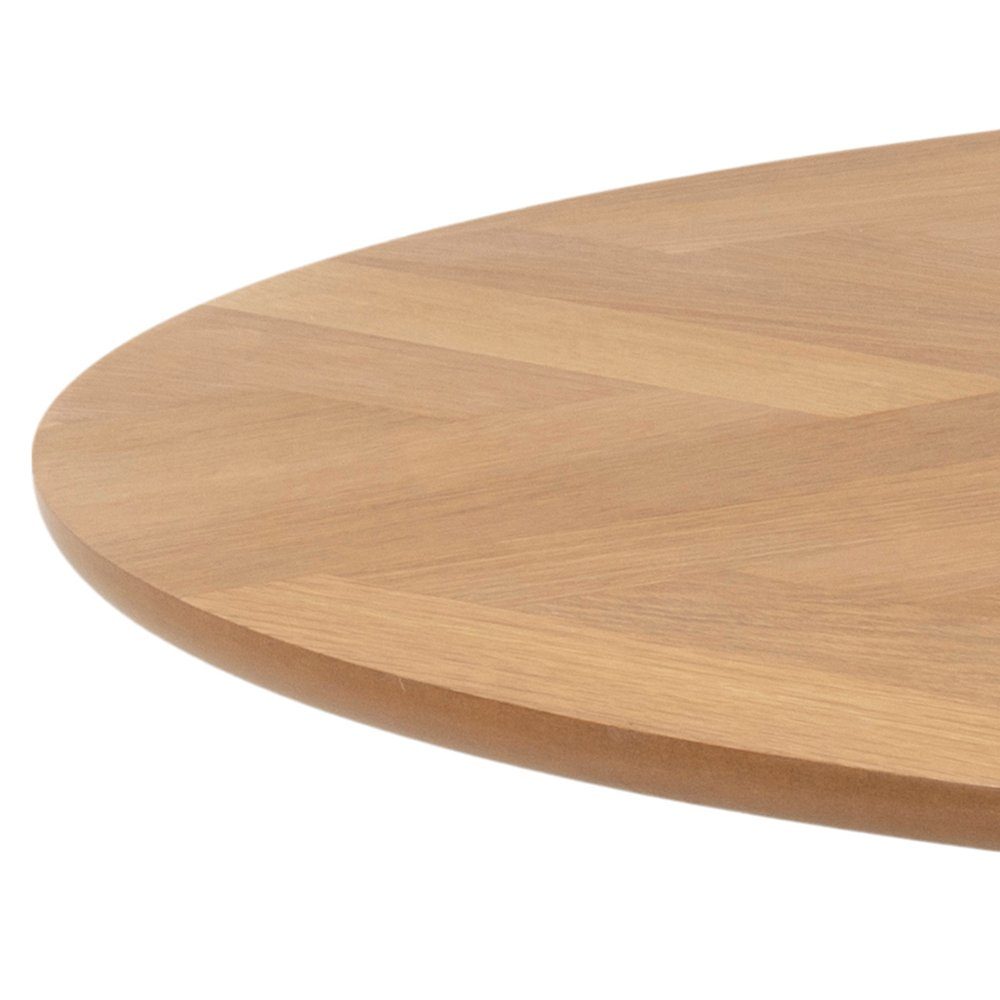 ACTONA GROUP Esstisch Nagano Esstisch Ø120cm, Fischgrät eichendekor. (1-St)