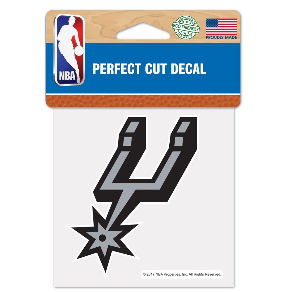 WinCraft Wanddekoobjekt Aufkleber 10x10cm NBA San Antonio Spurs