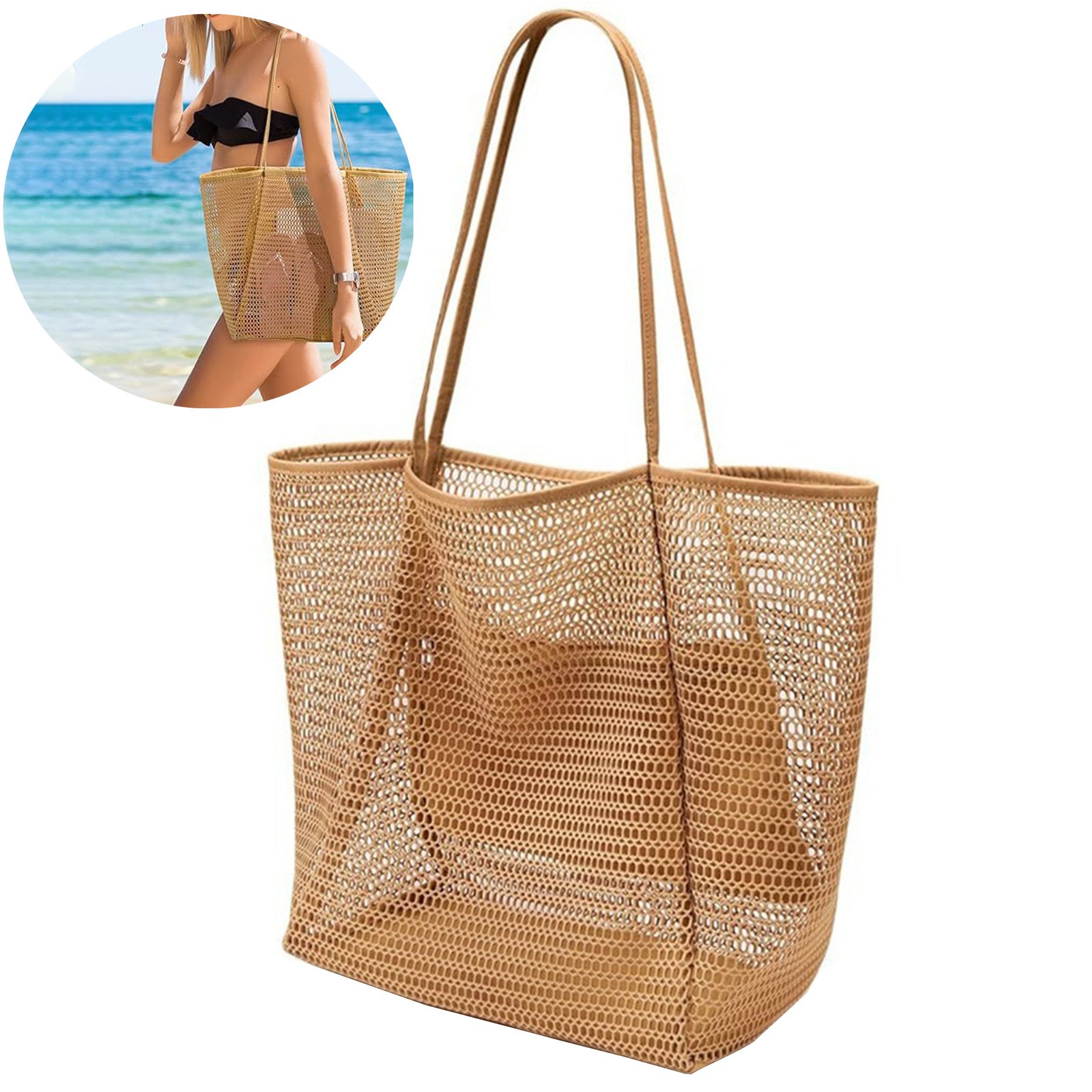 Mutig Strandtasche Große Strandtasche Damen, XL Beach Bags For Women, Netzt günstig online kaufen