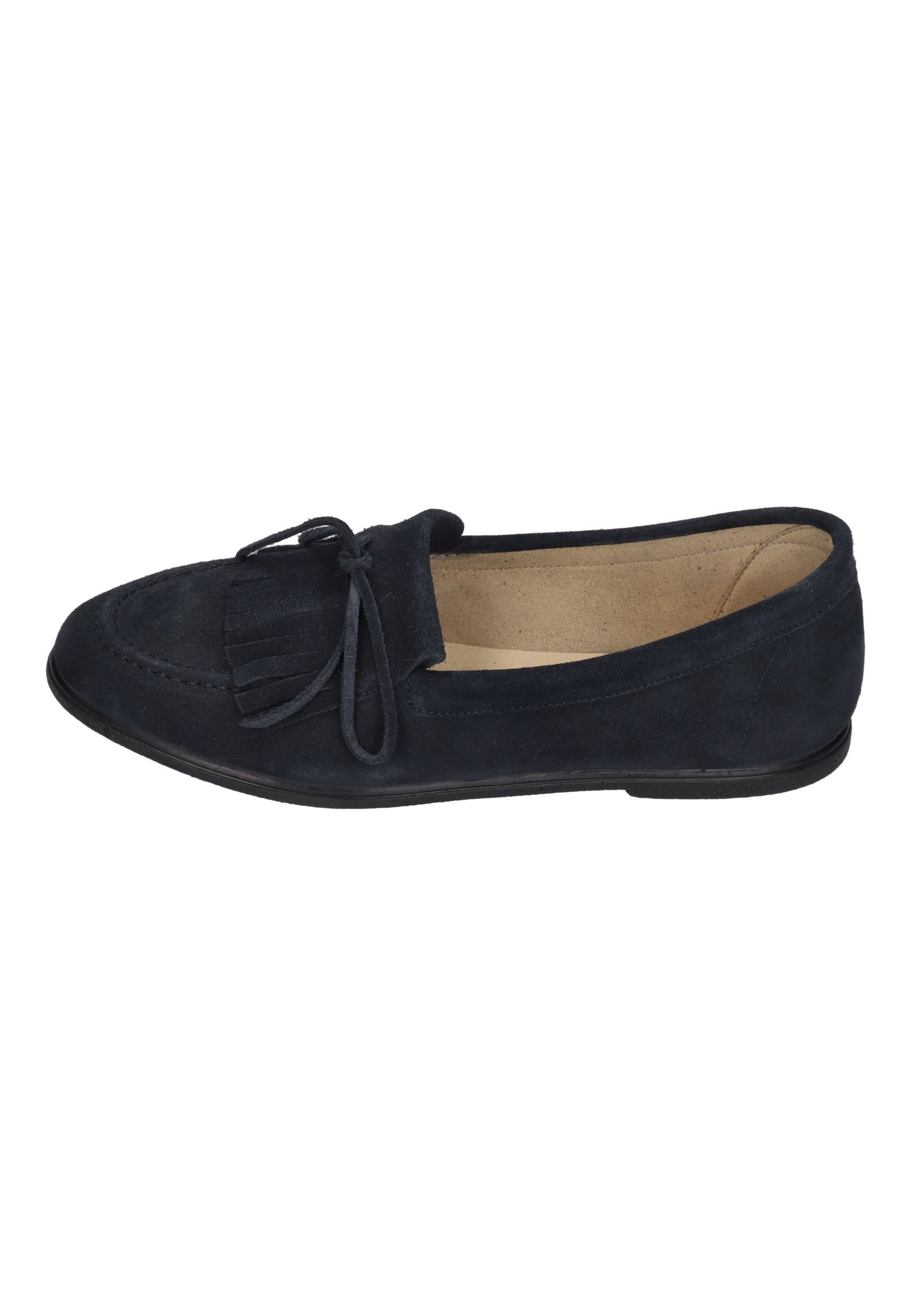 espadrij l´originale MOCASSIN VELOUR Schnürschuh Bleu Fonce