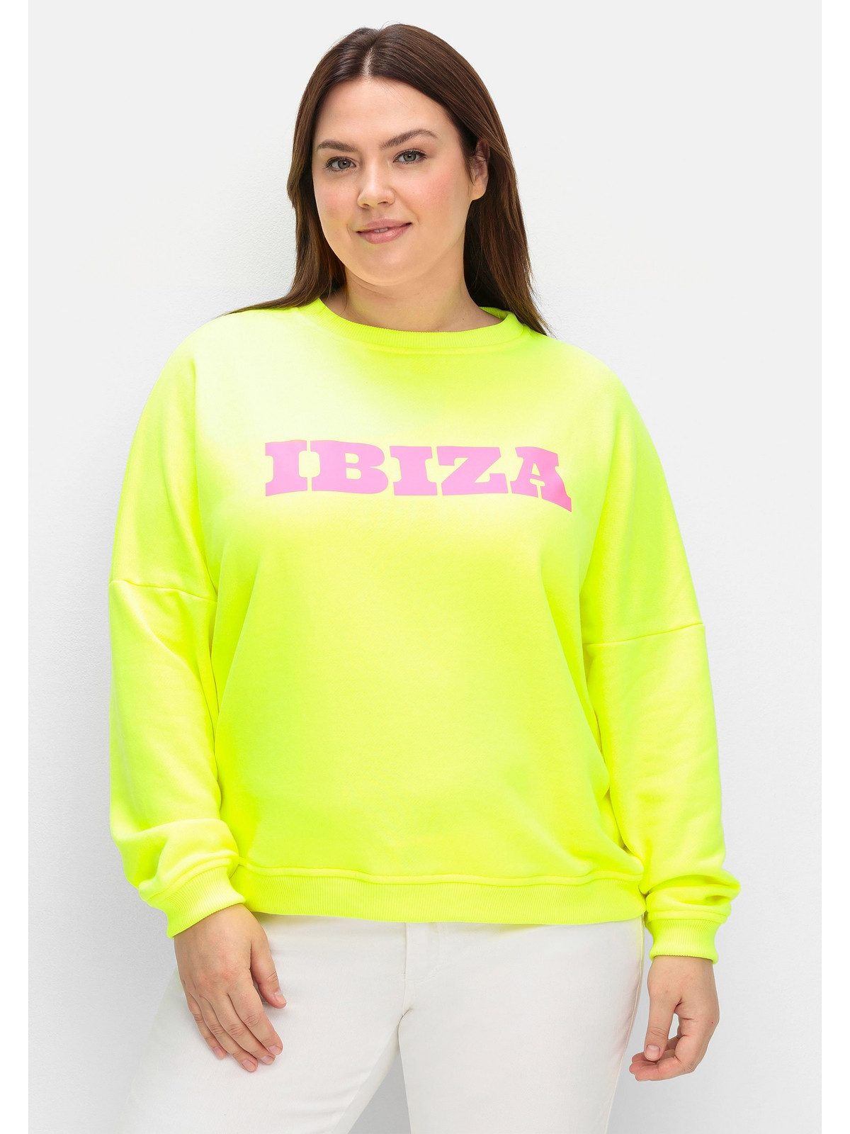 Sheego Sweatshirt Große Größen in Oversizeform, aus Baumwolle