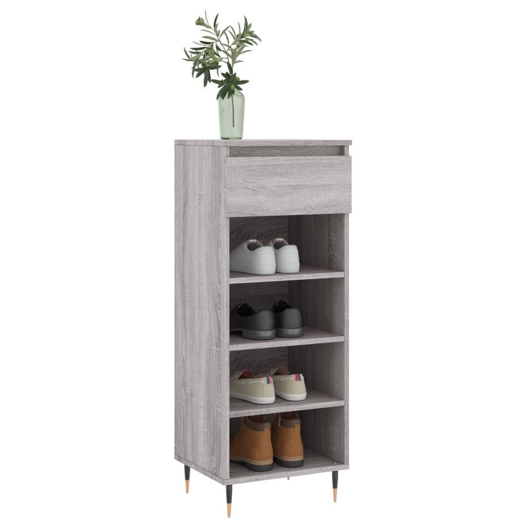 vidaXL Schuhregal Schuhschrank Grau Sonoma 40x36x105 cm Holzwerkstoff, 1-tlg.